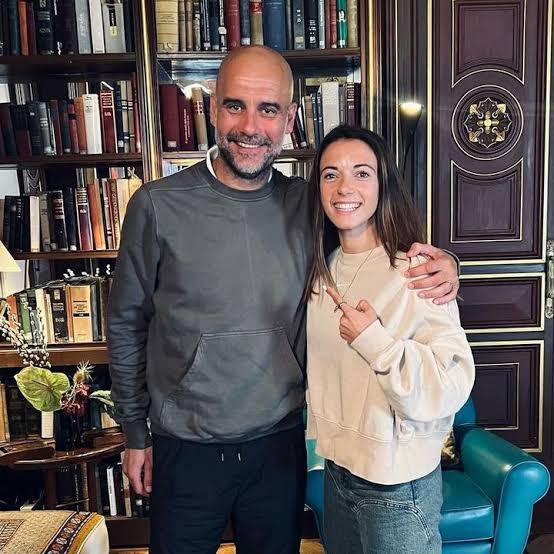 Pep Guardiola gets Barcelona fans dreaming after chatting with Aitana Bonmati