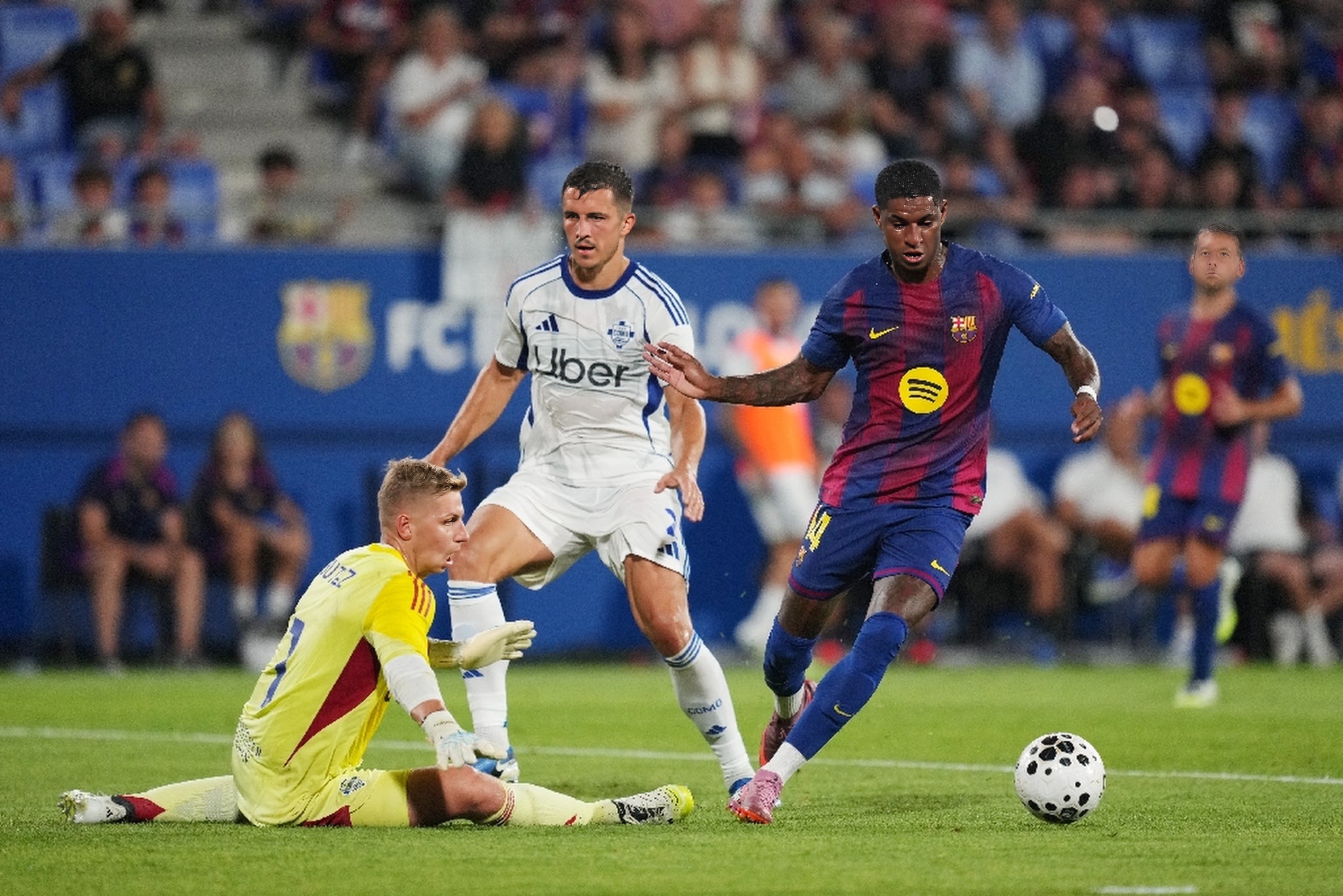 What Barcelona Teammates & Spanish Media Are Saying About Marcus Rashford’s “Miss of the Season” vs Como